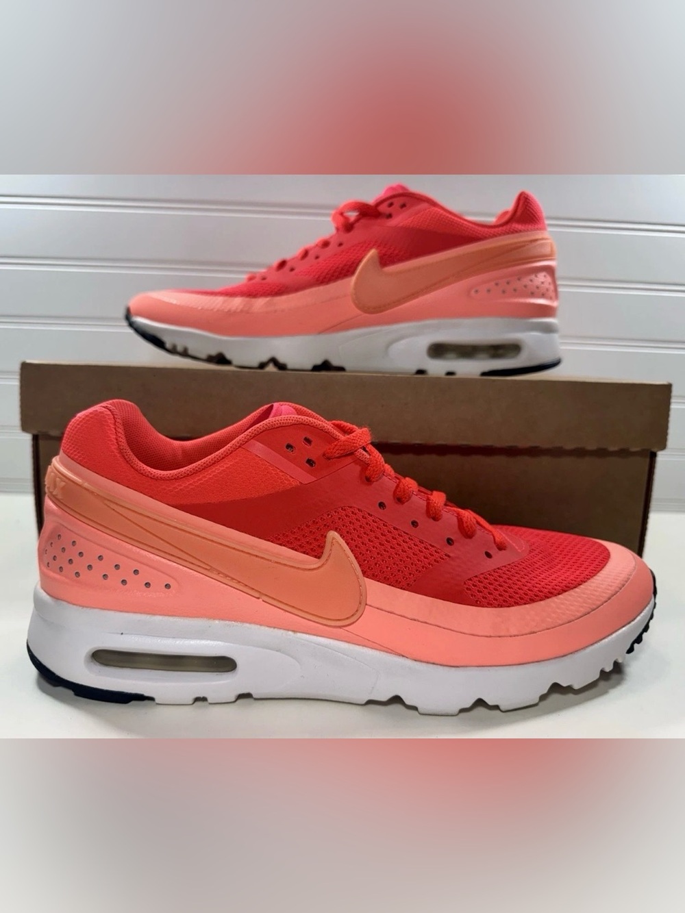 Nike Shoes Women Size 10 Air Max Ultra BW Bright Crimson Pink Mesh Running EX